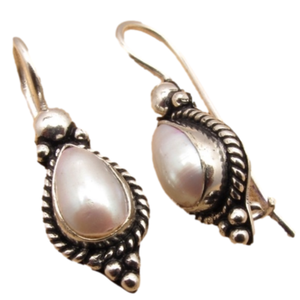 Silver Mother of Pearl Earrings